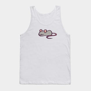 Cute Sleepy Rat Tank Top